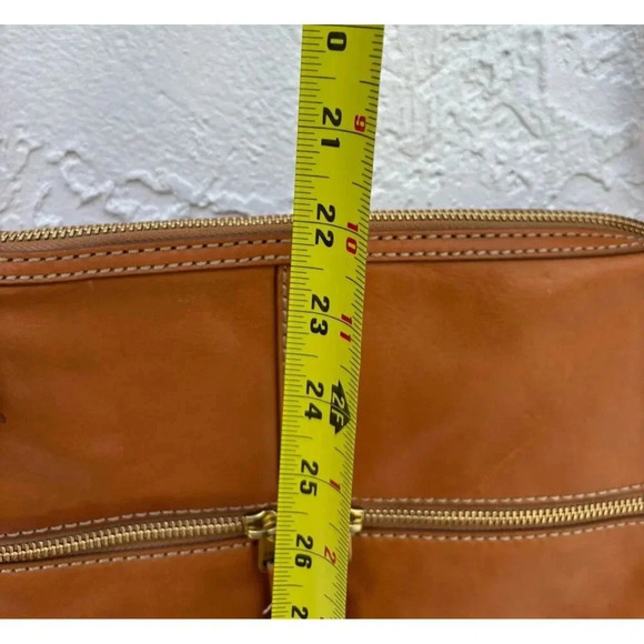 FOSSIL Erin Womens Cowhide Pebble Purse Leather Crossbody Bag Brown Sz 12x11 - Picture 8 of 16